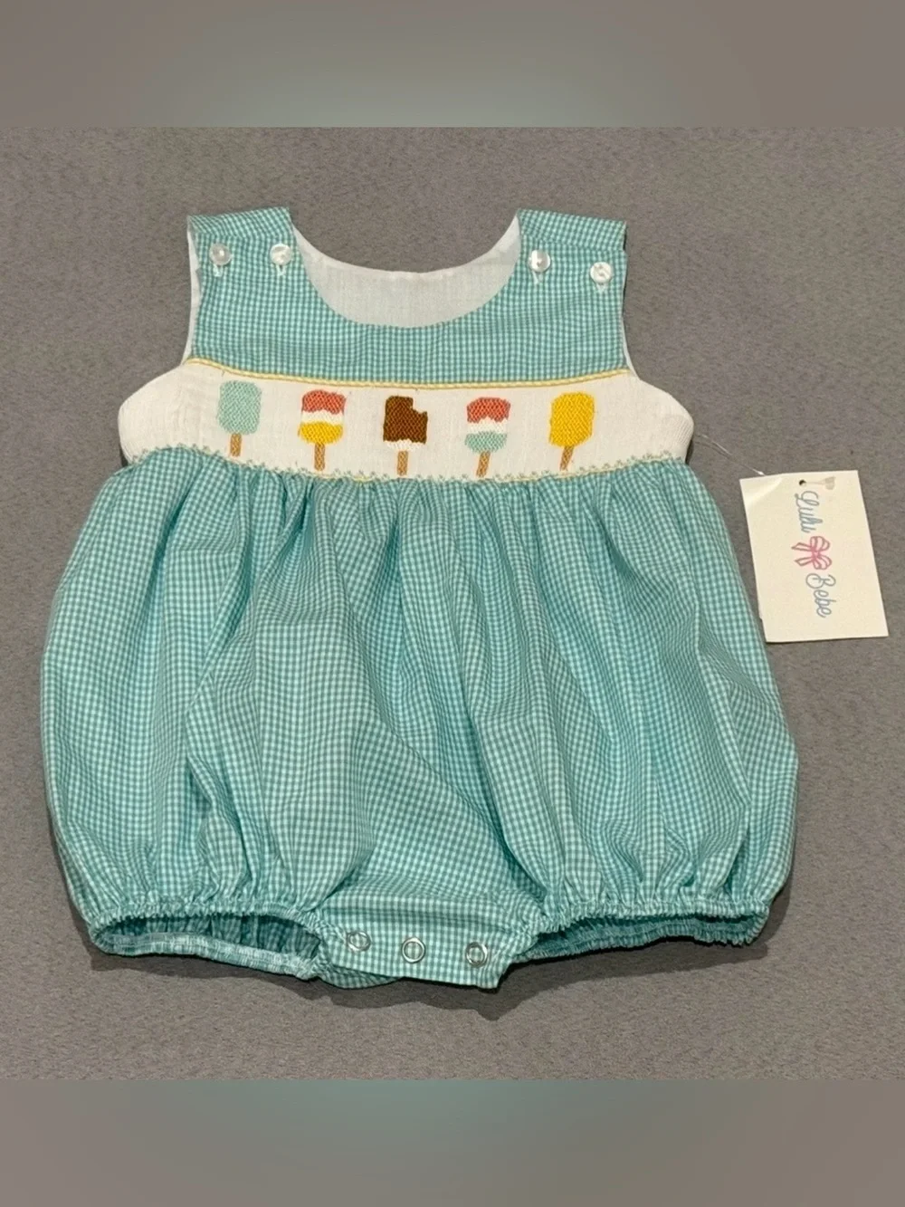 Lulu Bebe smocked popsicle bubble
